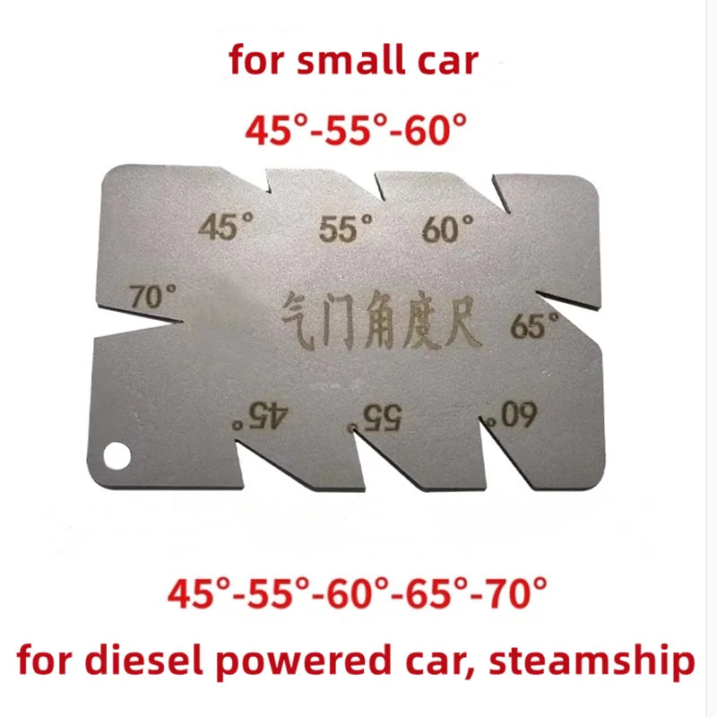 Ventilwinkel-Messwerkzeug, Ventilwinkelmesser für Motoren in Autos, Motorrädern, Schiffen und Dieselmotoren, 45 55 60 65 70 Grad