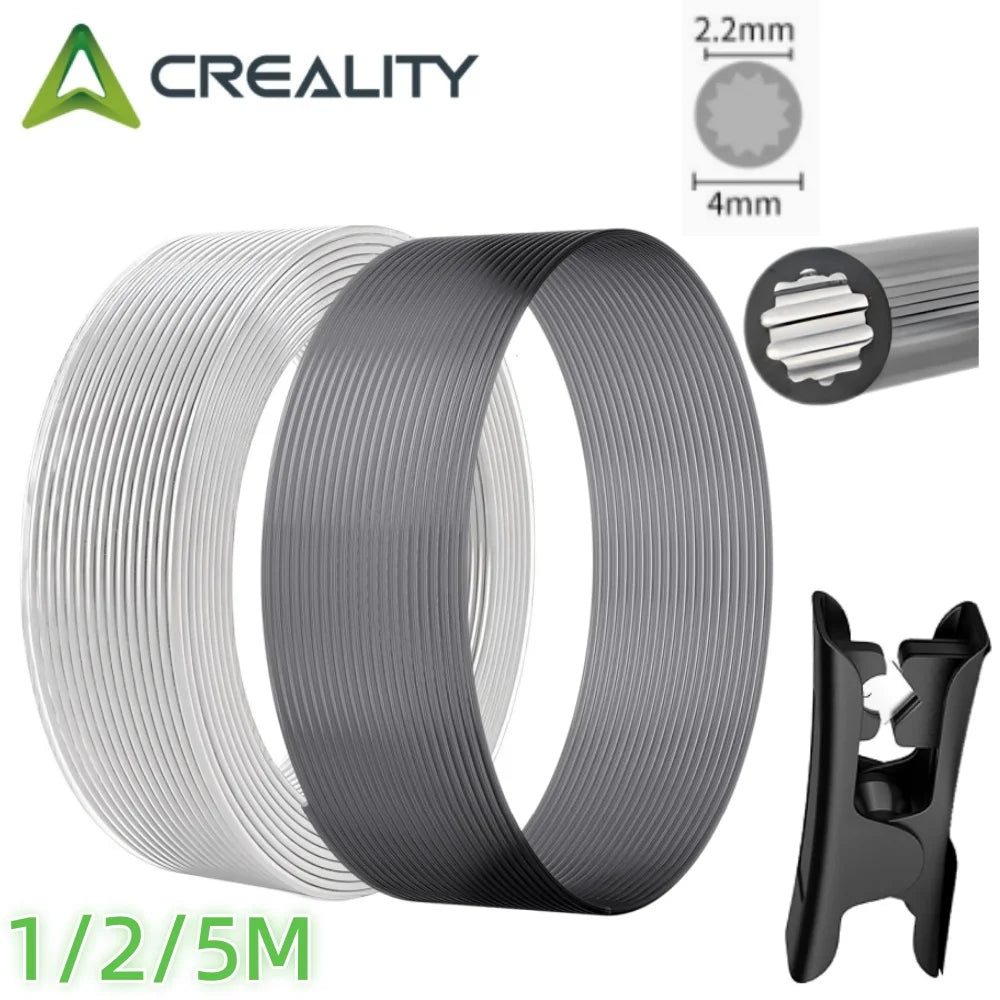 Upgraded Low-Resistance Star Shaped Materials PTFE Tube4mm OD Teflonto Ultra-Smooth Flow DIY 3D PrinterFor BambuLab AMS Creality