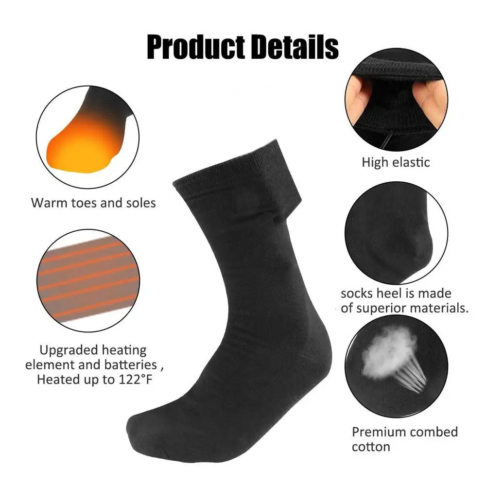 USB-Powered Heated Socks — One Pair