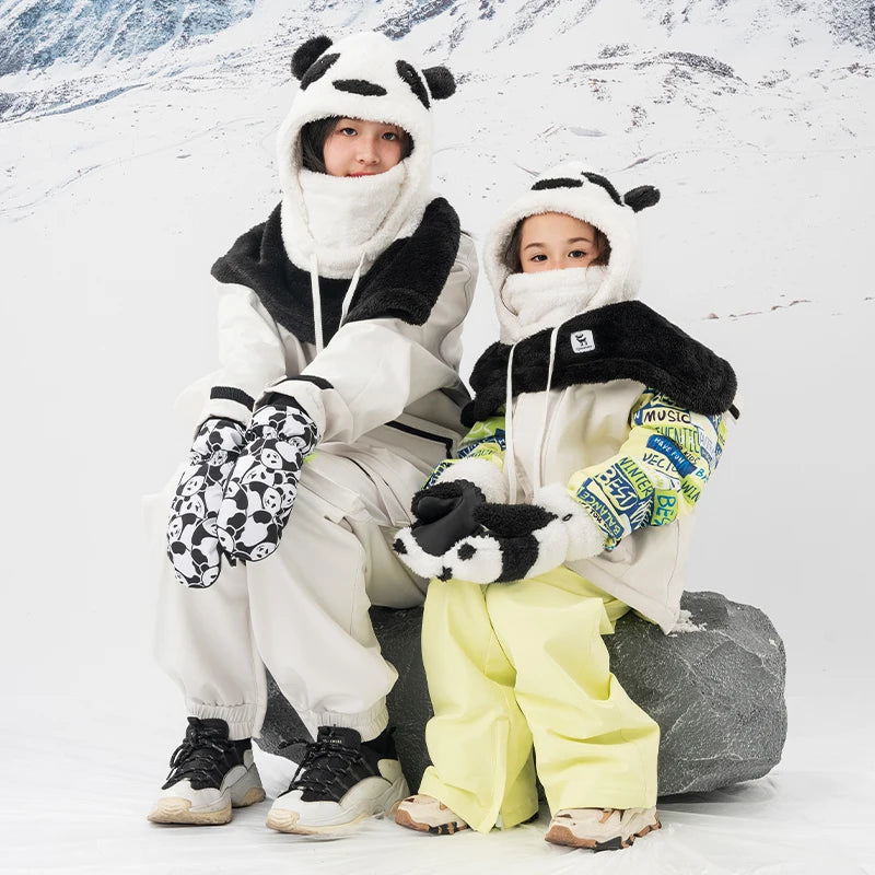 Kids Winter Ski Gloves Waterproof Non-Slip Touchscreen Warm Gloves
