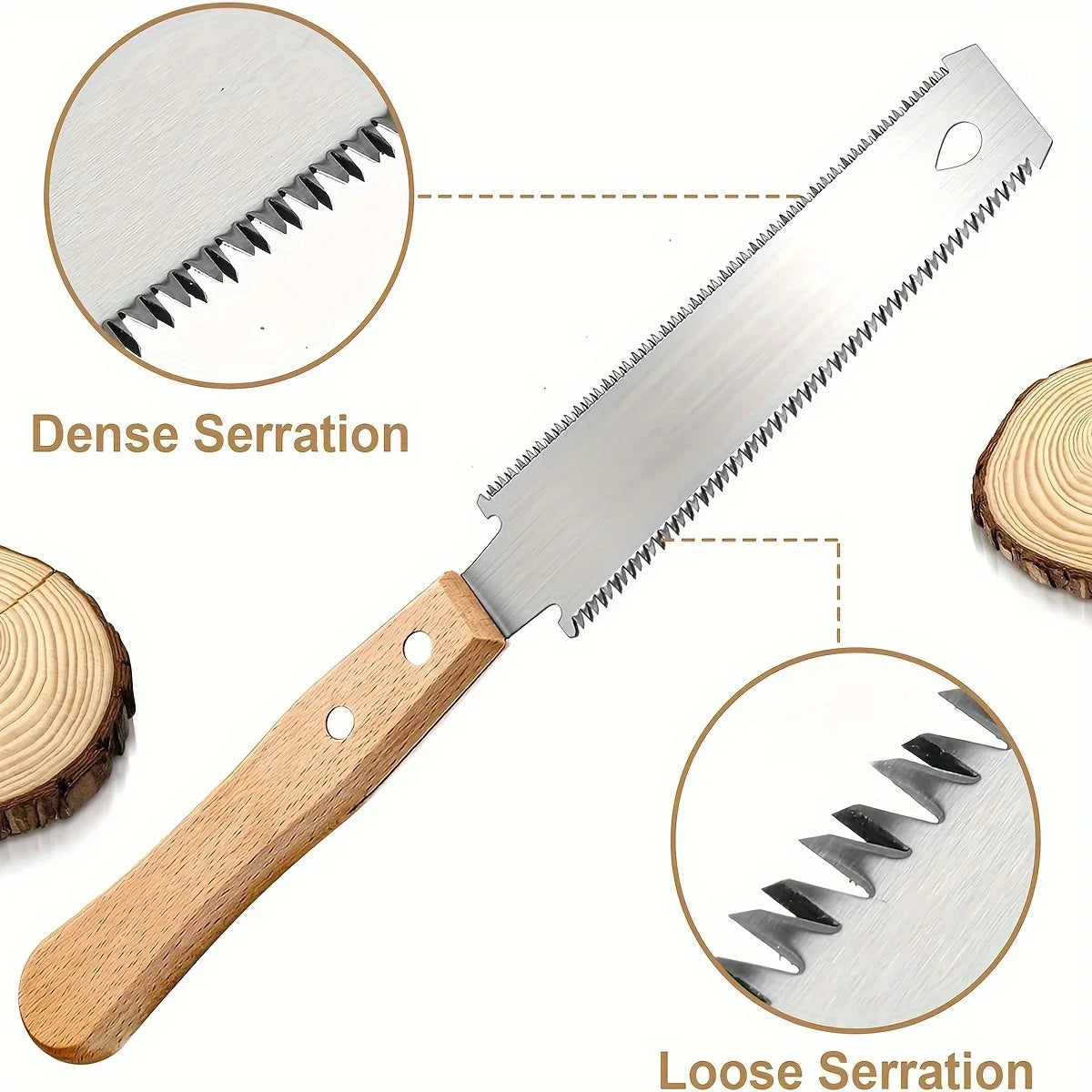 6-Inch Hand Saw, Double-Sided Flexible Blade for Flush Cutting, Woodworking Tools for Household Use 