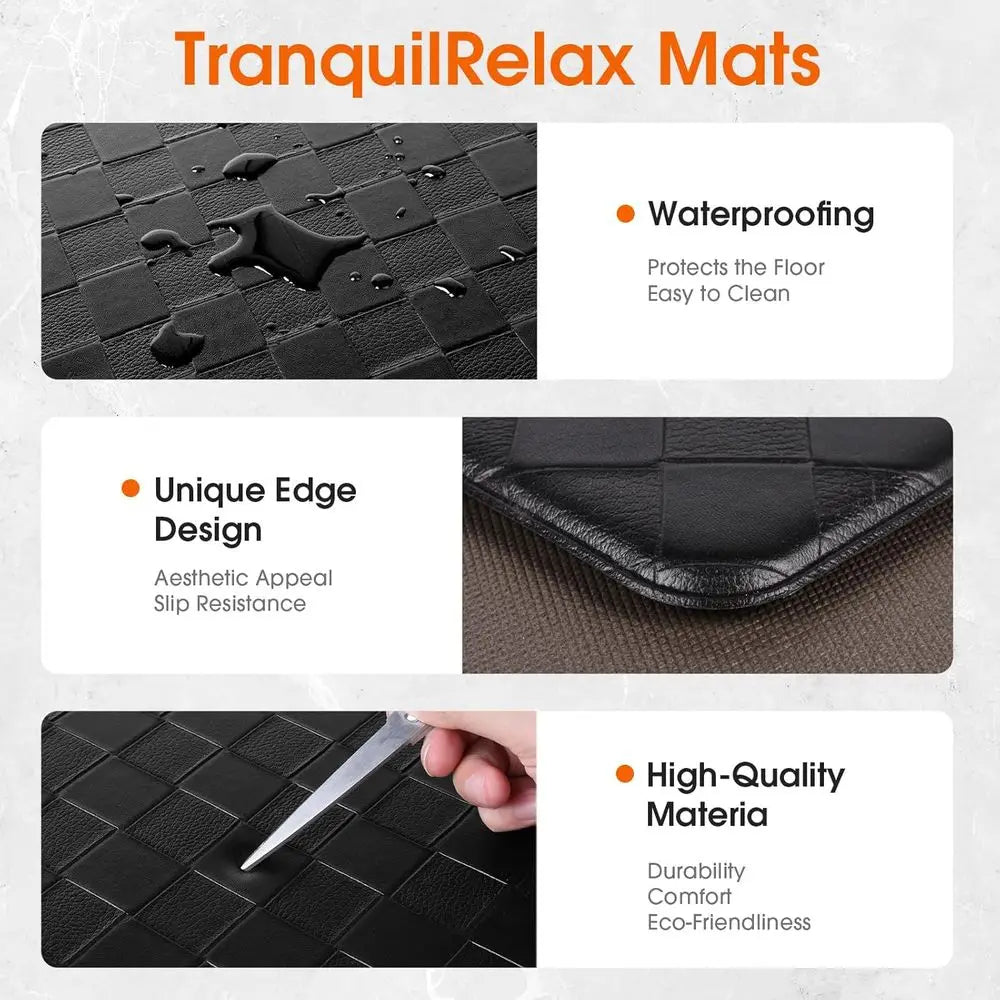 Anti-Fatigue Kitchen Mat, Cushioned Non-Slip Waterproof Floor Mat