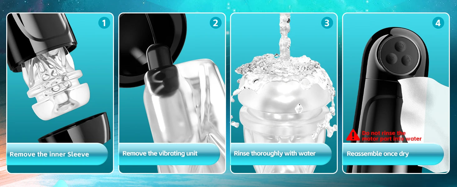 Automatic Sucking Male Masturbator Vibration Blowjob Machine Masturbation Cup With 9 Suction&10 Vibrating Modes Sex Toys for Men 