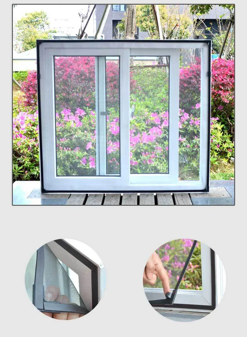 Removable Magnetic Window Insect Screen Kit