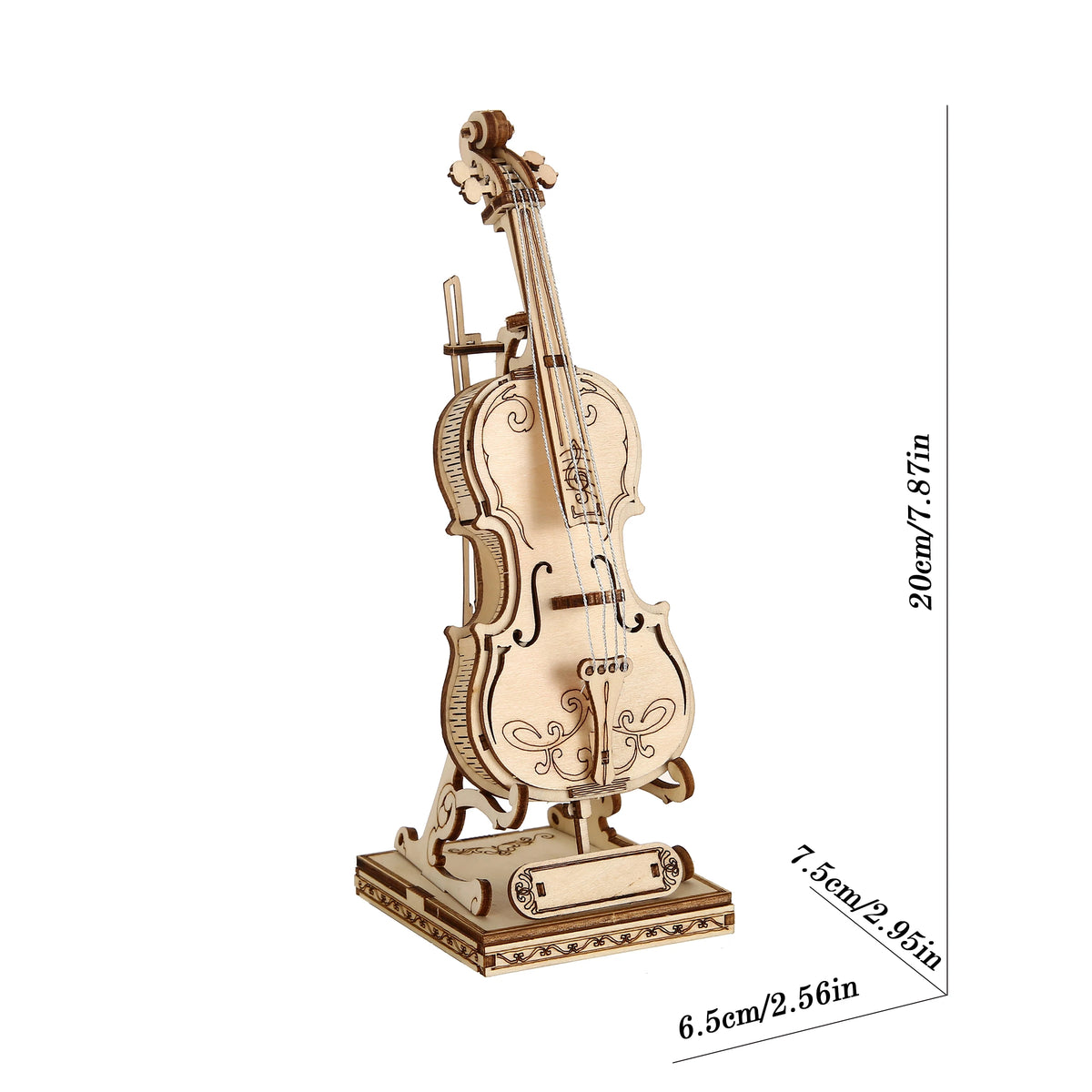 Violin Wooden 3D Puzzle Model