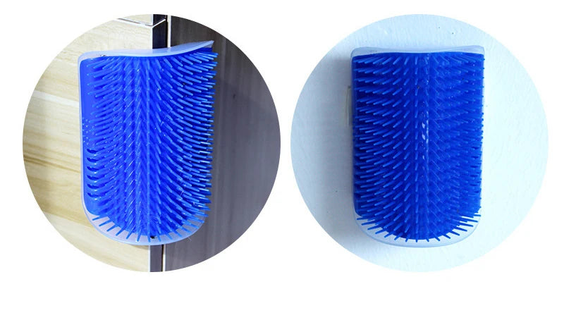 Massage Pet Cat Brush Corner Scrape Hair Removal Beauty Clean Corner Brush Removable Scratcher Comb for Kitten Cat 