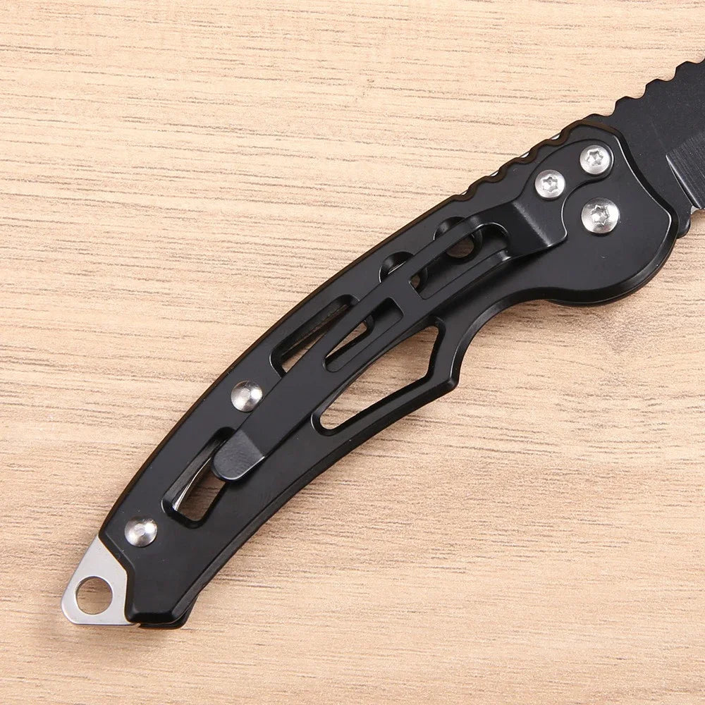 Stainless Steel Keychain Folding Knife Outdoor Carrying Knife Mirror Sharp Pocket Knife Fruit Knife Folding Knife Outdoor Tool 