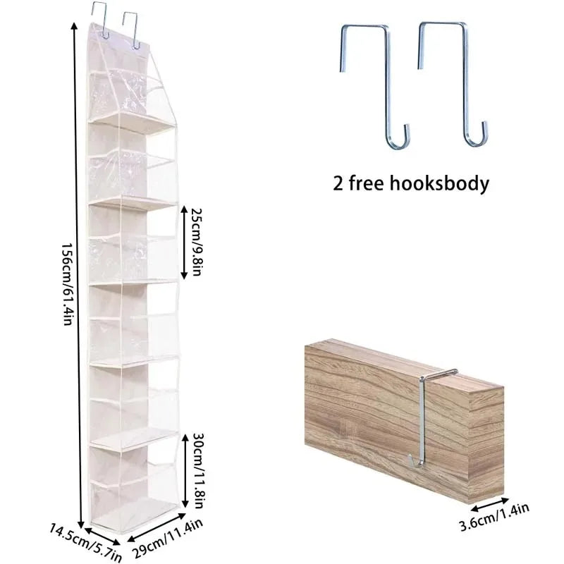 Wielofunkcyjna tkaninowa torba wisząca do przechowywania na drzwiach i ścianie