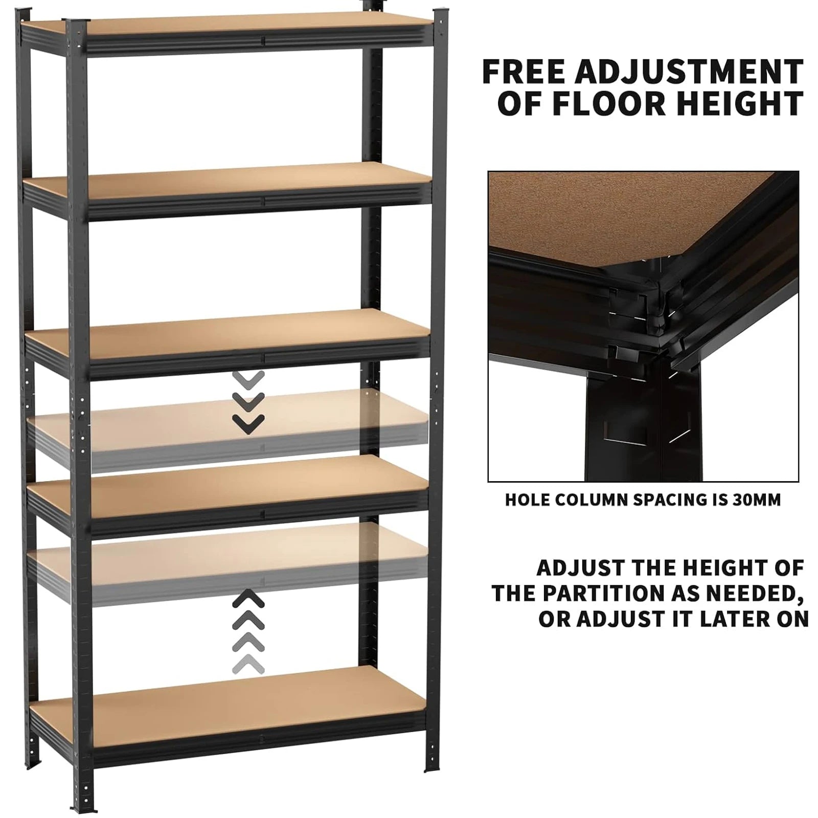 Heavy Duty 5‑Tier Garage Shelving Unit