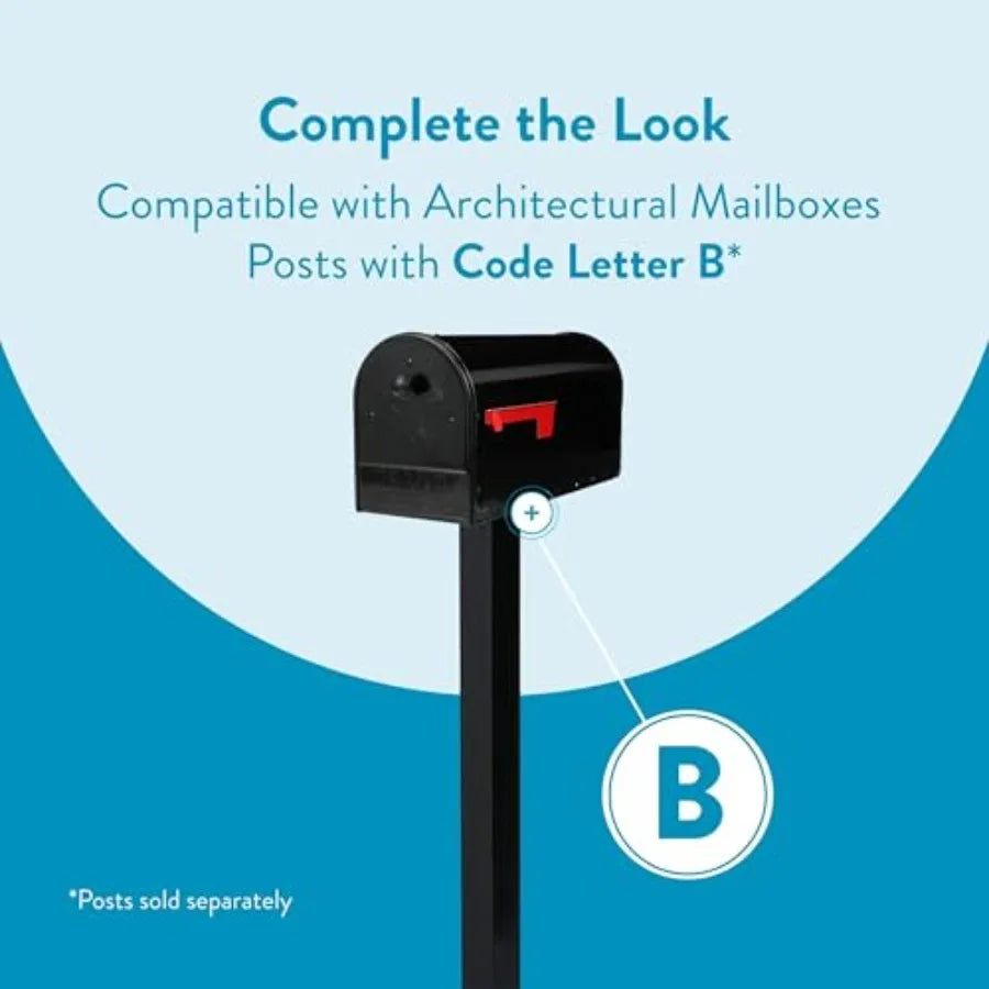 Large Capacity Double Door Mailbox – Secure Iron Outdoor Mailbox