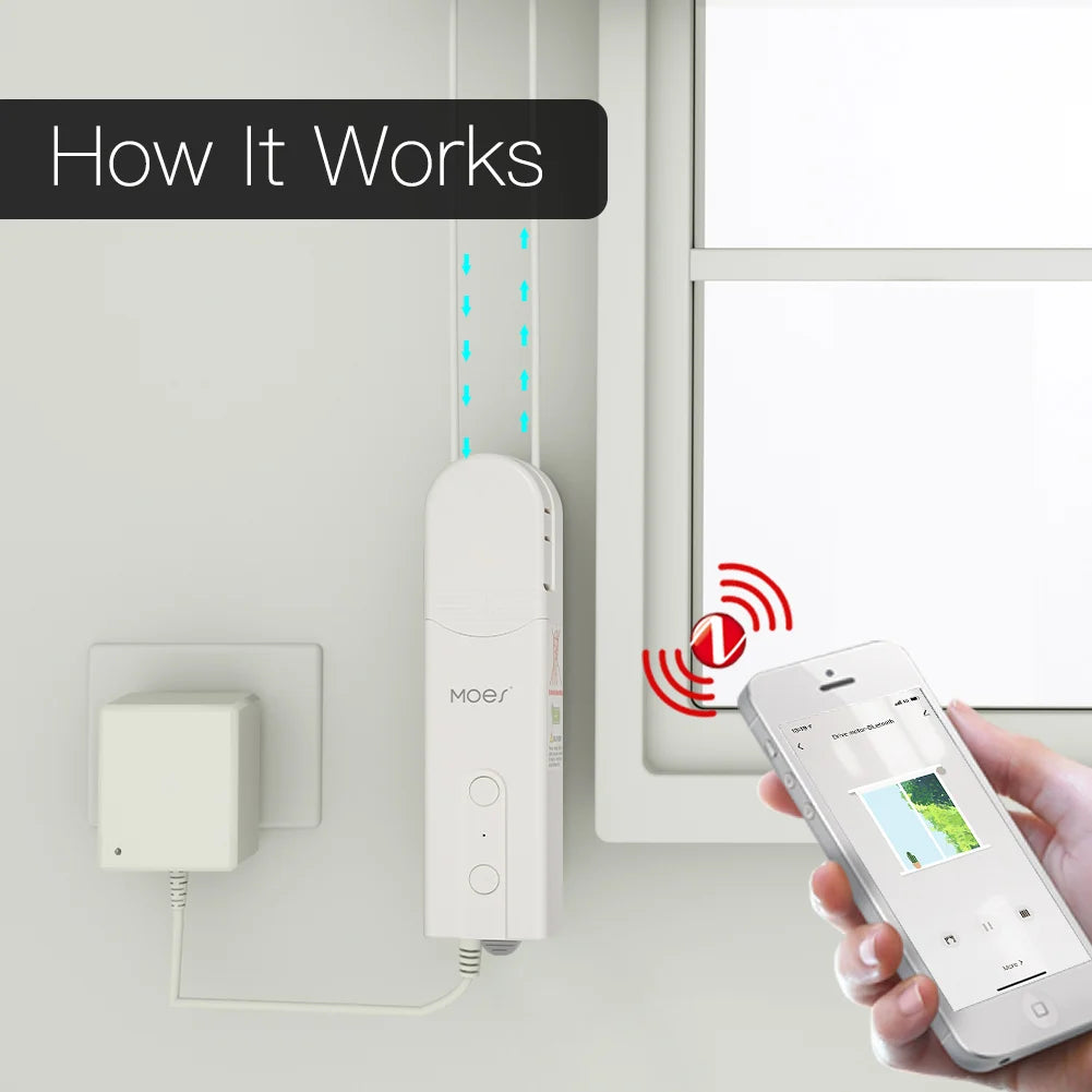 Inteligentny napęd do rolet ZigBee z aplikacją i sterowaniem głosowym