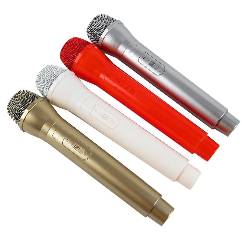 1 unidade, microfone de imitação, acessório de palco, microfone artificial de brincar para crianças, microfone de plástico para karaoke, brinquedo para disfarces e faz de conta