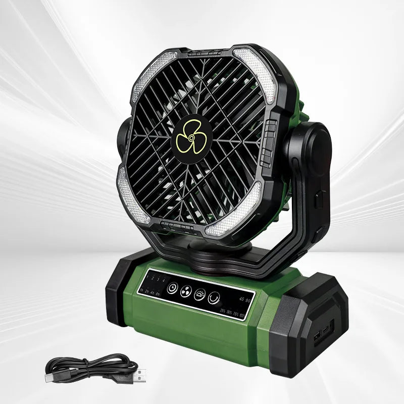 20000mAh Rechargeable Portable Fan with LED Light