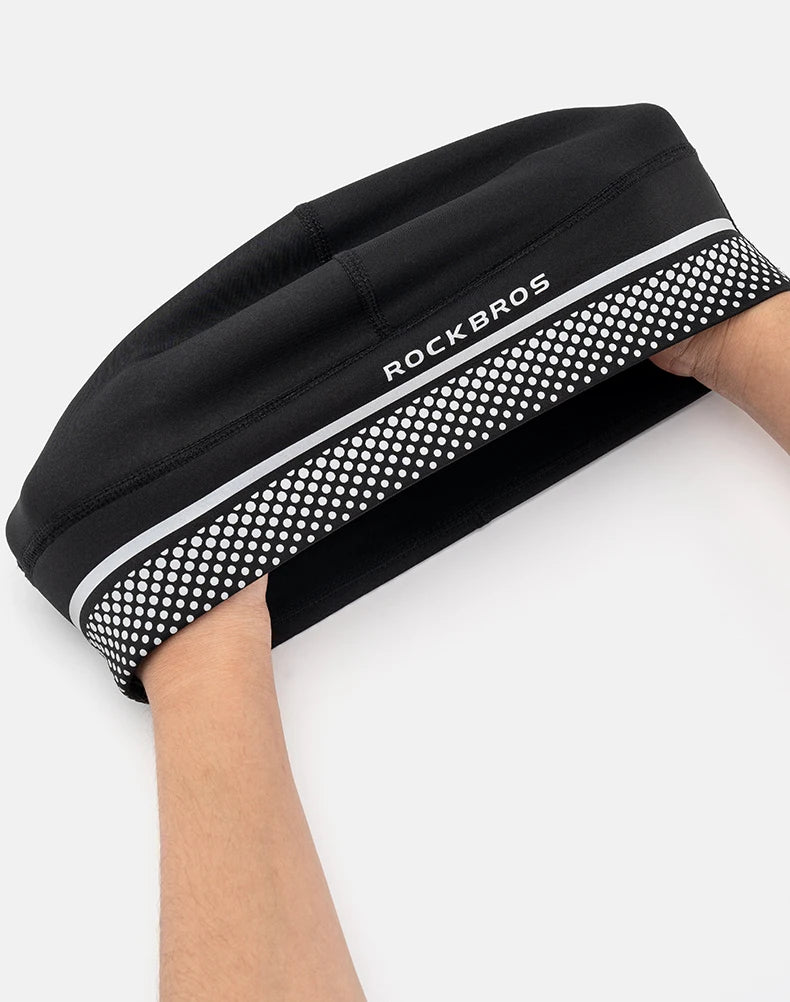 Winter Fleece Cycling Cap Windproof Helmet Liner Thermal Hat
