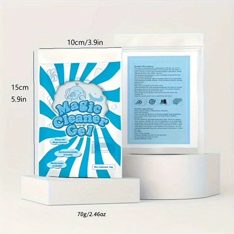 Blue Dust-Cleaning Gel for Vents and Keyboard Gaps