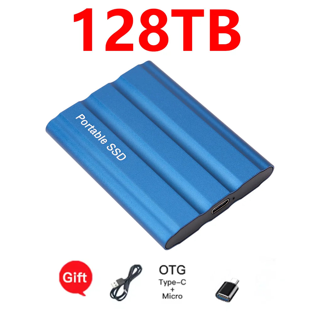 Reliable Slim Storage Device Portable External SSD 1TB 4TB 16TB 128TB High Speed for Notebook Laptop PC Usage