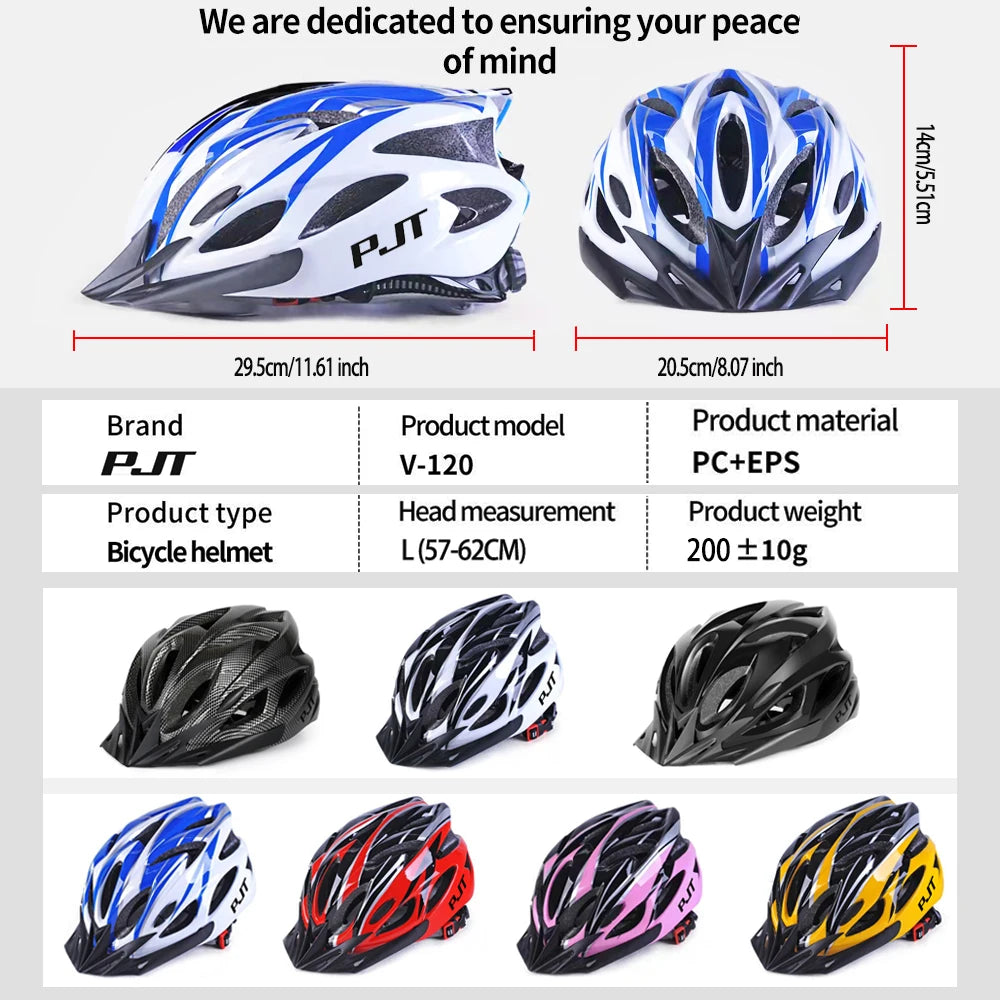 PMT New Cycling Helmet Comfort Lining Lightweight Hollow Riding Safety Head Protection Bicycle MTB Helmets Men Women Bike Helmet 