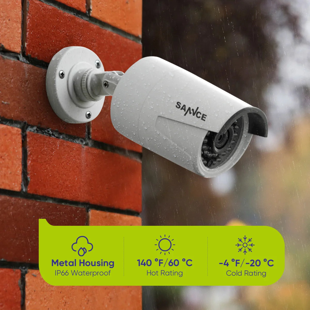 SANNCE 5MP PoE Security Camera System with 8CH NVR
