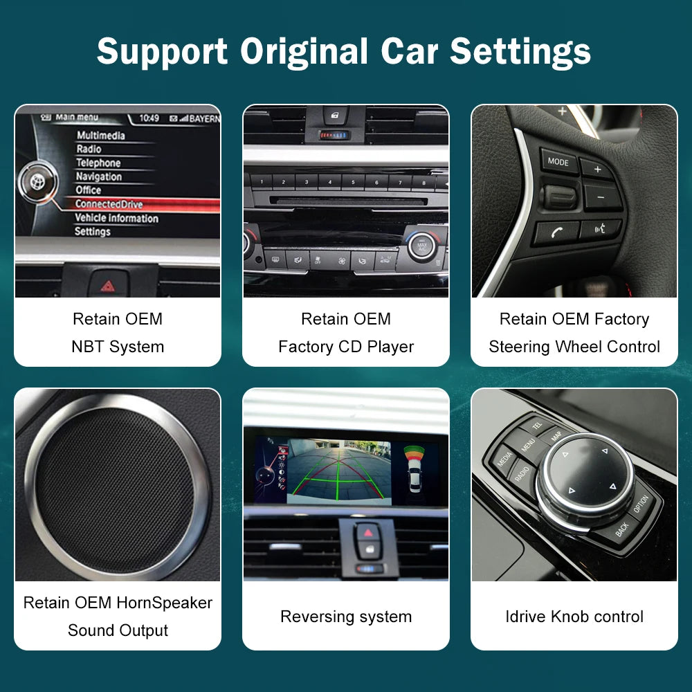 Wireless CarPlay Display for BMW 1–4 Series