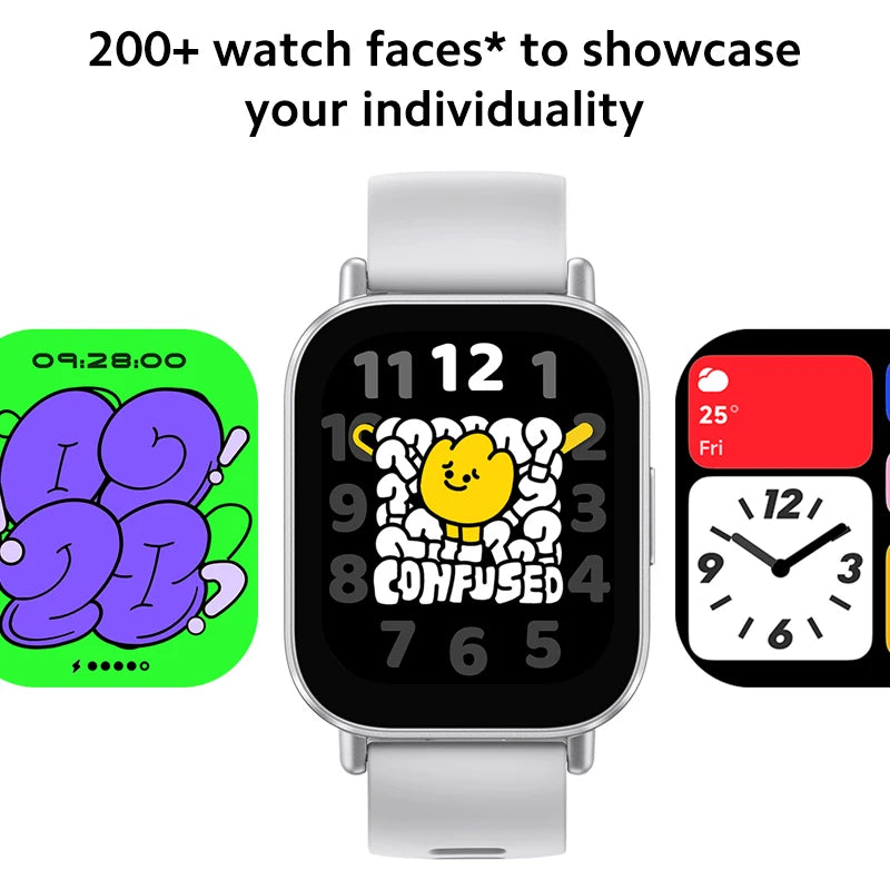 Παγκόσμια Έκδοση Xiaomi Redmi Watch 5 Active 2'' οθόνη LCD · έως 18 ημέρες μπαταρία · κλήσεις Bluetooth® · 140+ τρόποι προπόνησης · 470mAh