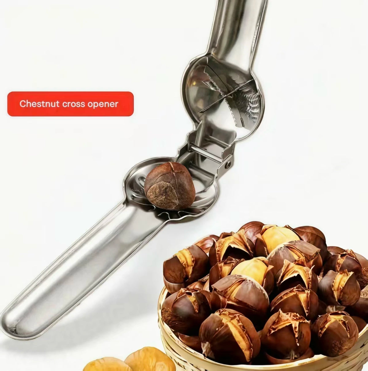 Stainless Steel Chestnut Cutter and Nutcracker