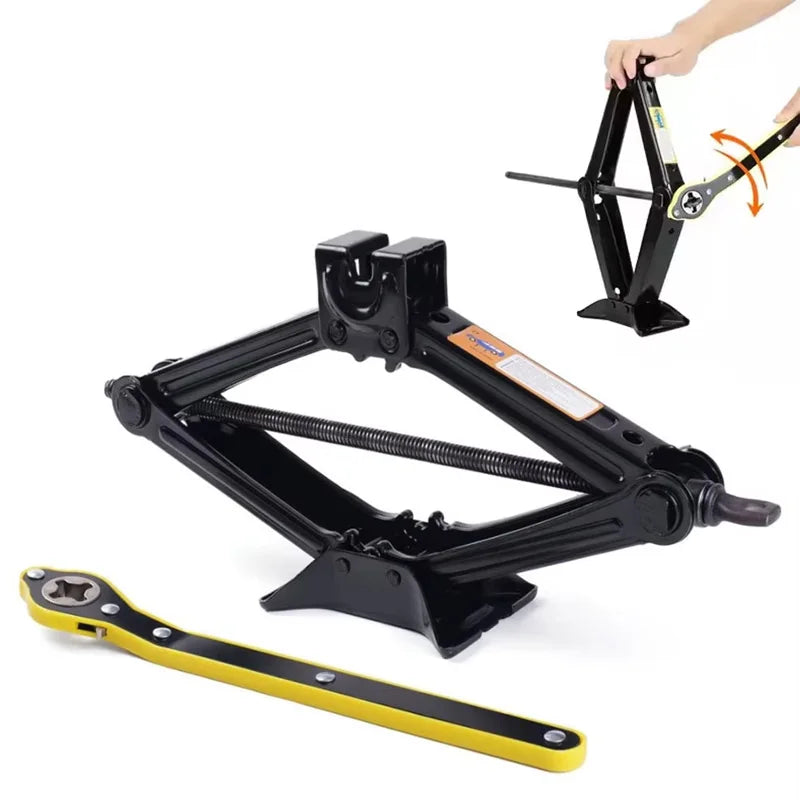 Portable Scissor Jack, 0.8 t, 1 t or 2 t Options