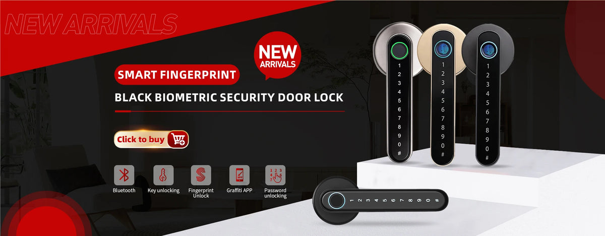 Porte-clé intelligente 5-en-1 à empreinte digitale avec contrôle via app