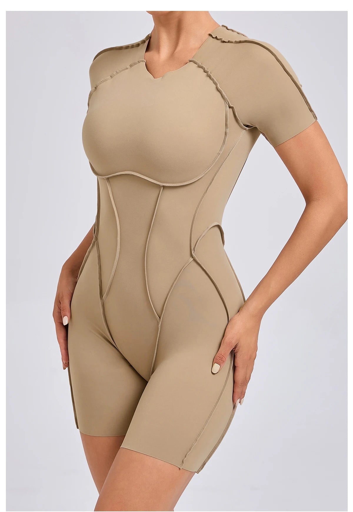 Short Jumpsuit Gym Clothes For Women Sportswear Fitness Overalls Backless Scrunch Booty Yoga Suit Sports Set Outfit 