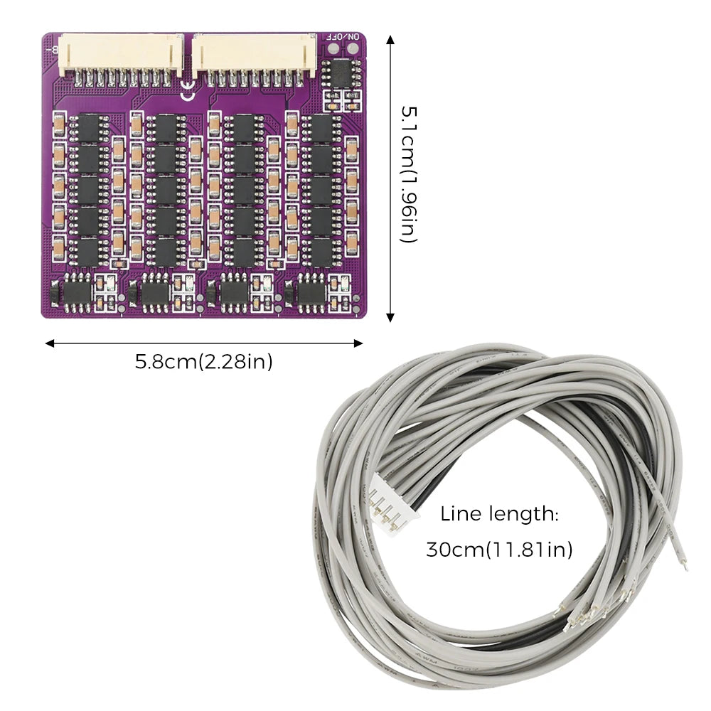 1.5 A Active Battery Balancer Board, 3S to 21S Lithium