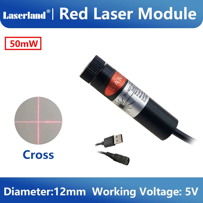 650 nm Laser Alignment Module - Beam Options