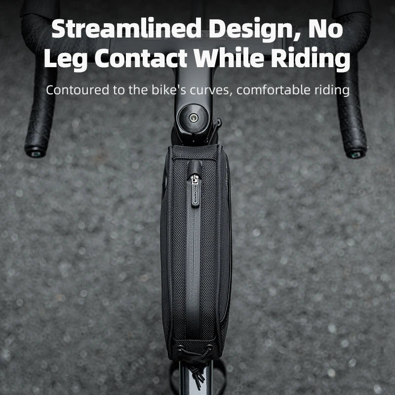1.3L Bicycle Top Tube Bag with Earphone Port