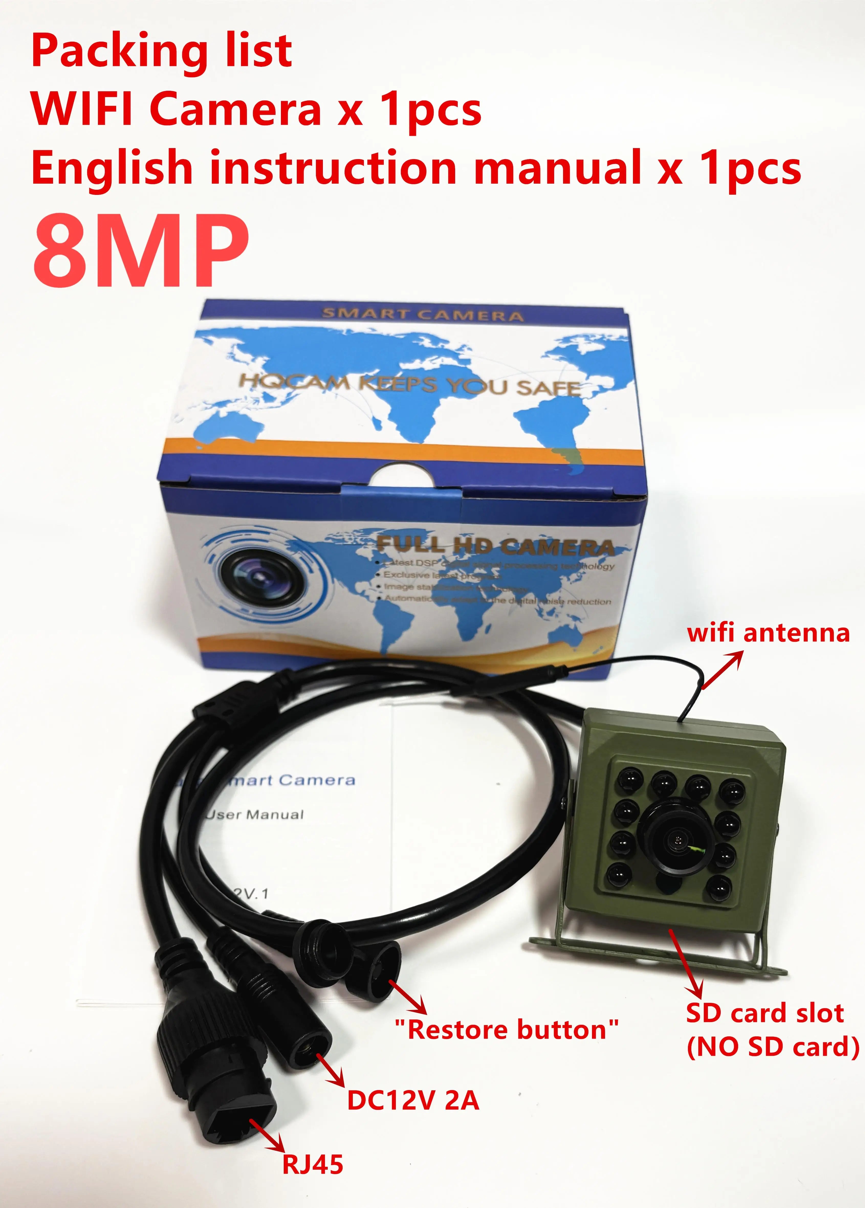 4K 8MP WiFi Bird Box Wildlife Camera with icsee App