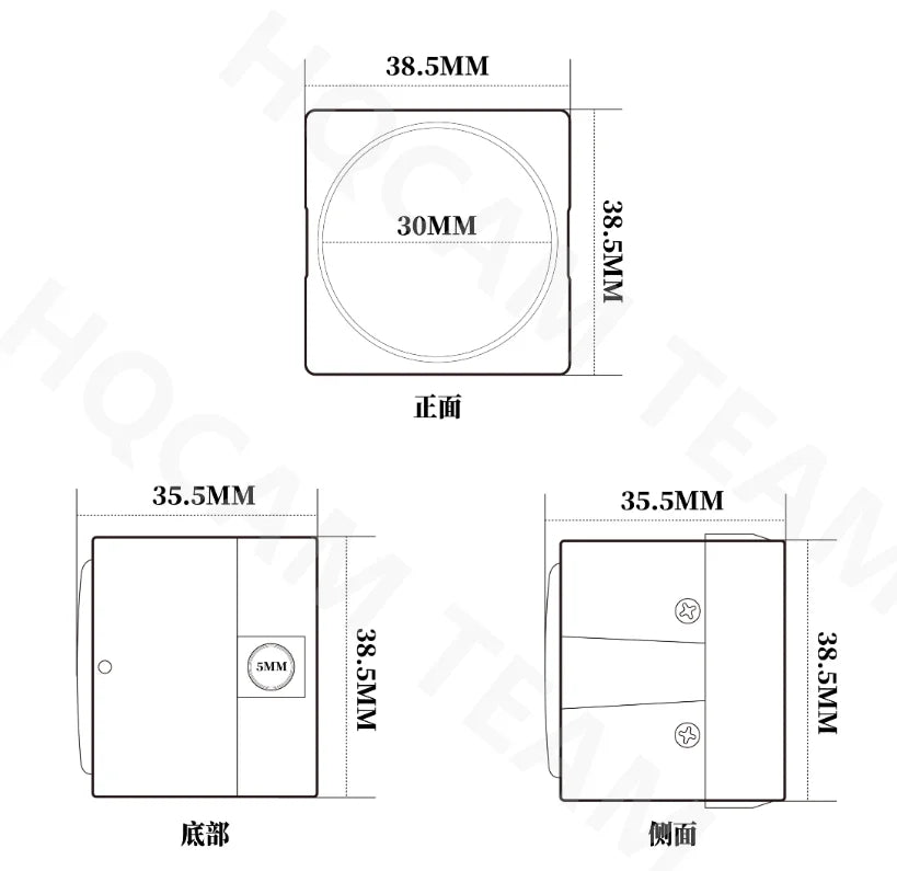 4K 1080P USB Box Camera met 8MP Sensor en Varifocale Lens