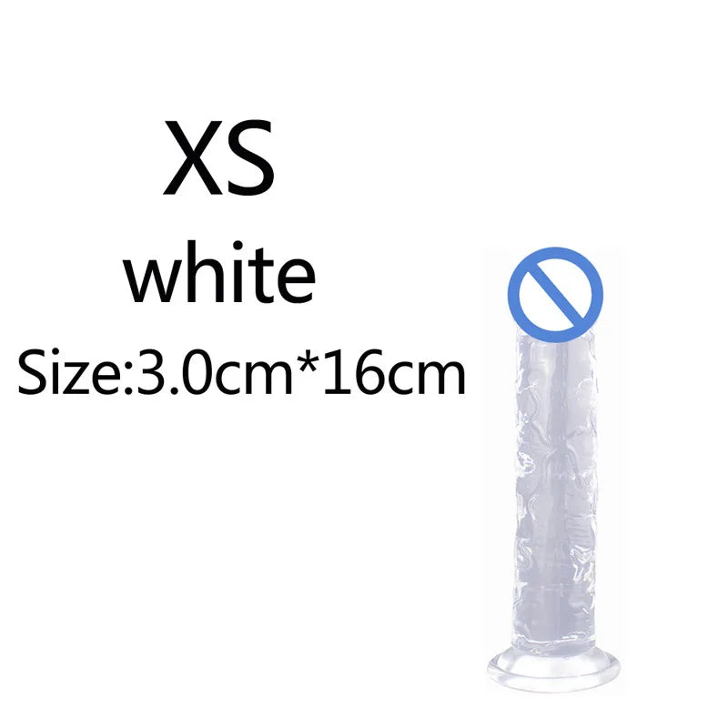 Non-Electric TPE Adult Toy with Suction Base – Size Options