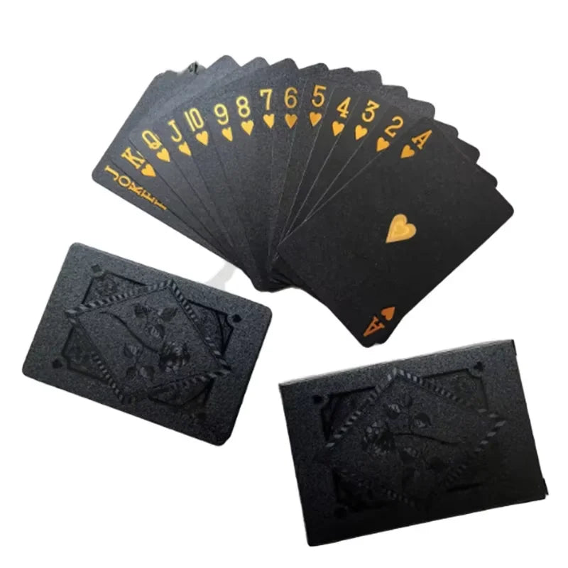 Black Gold Playing Cards – Waterproof Luxury Deck for Game Nights