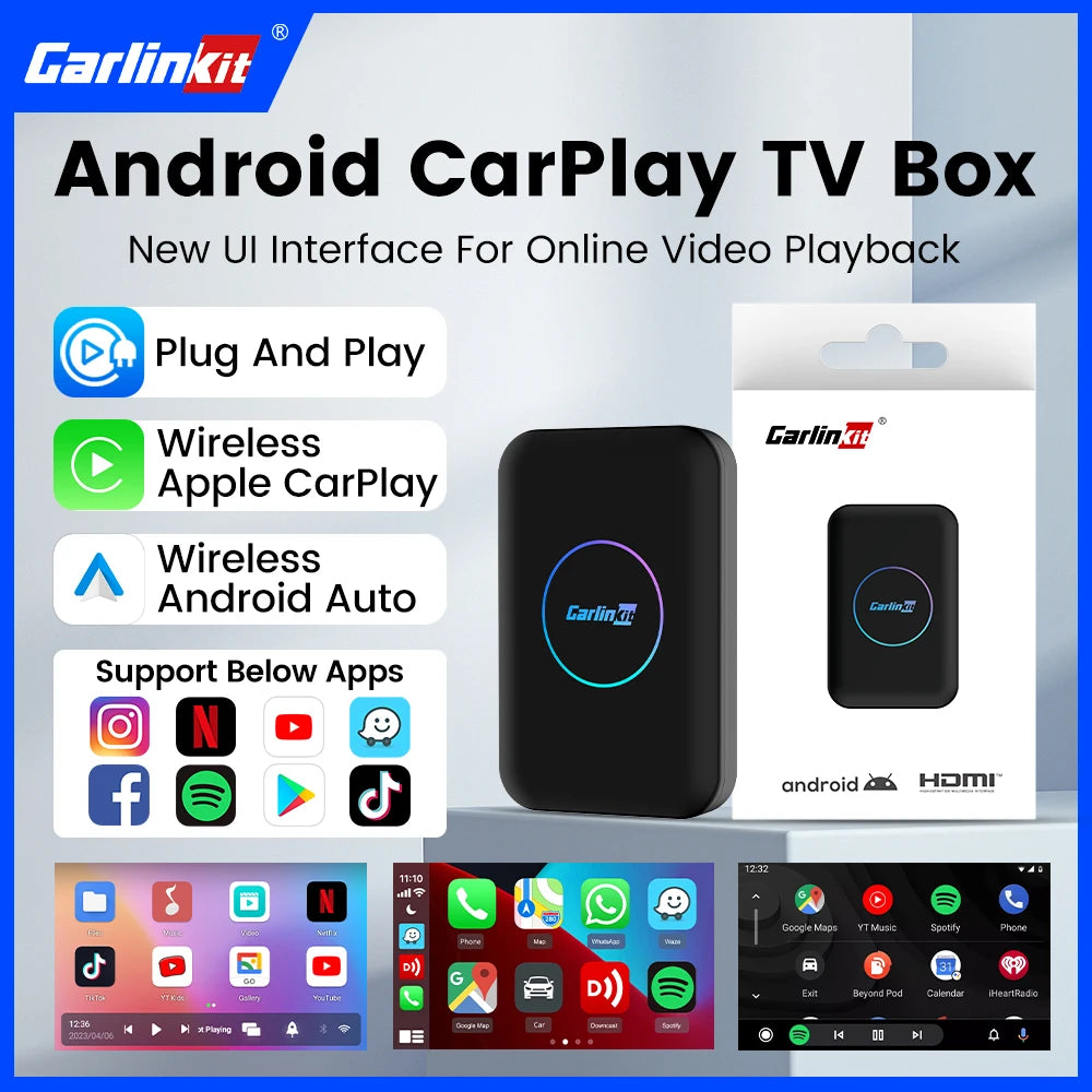 3-in-1 Wireless Phone Integration AI Box