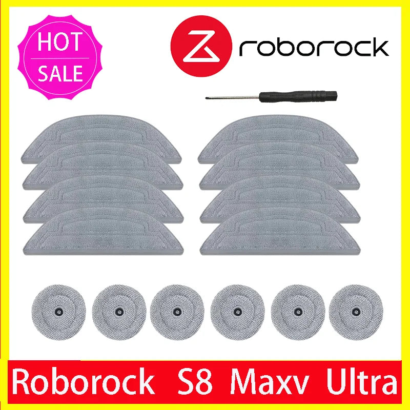 Microfibre Mop Pad Set for Roborock S8 MaxV Ultra and S8 Max Ultra