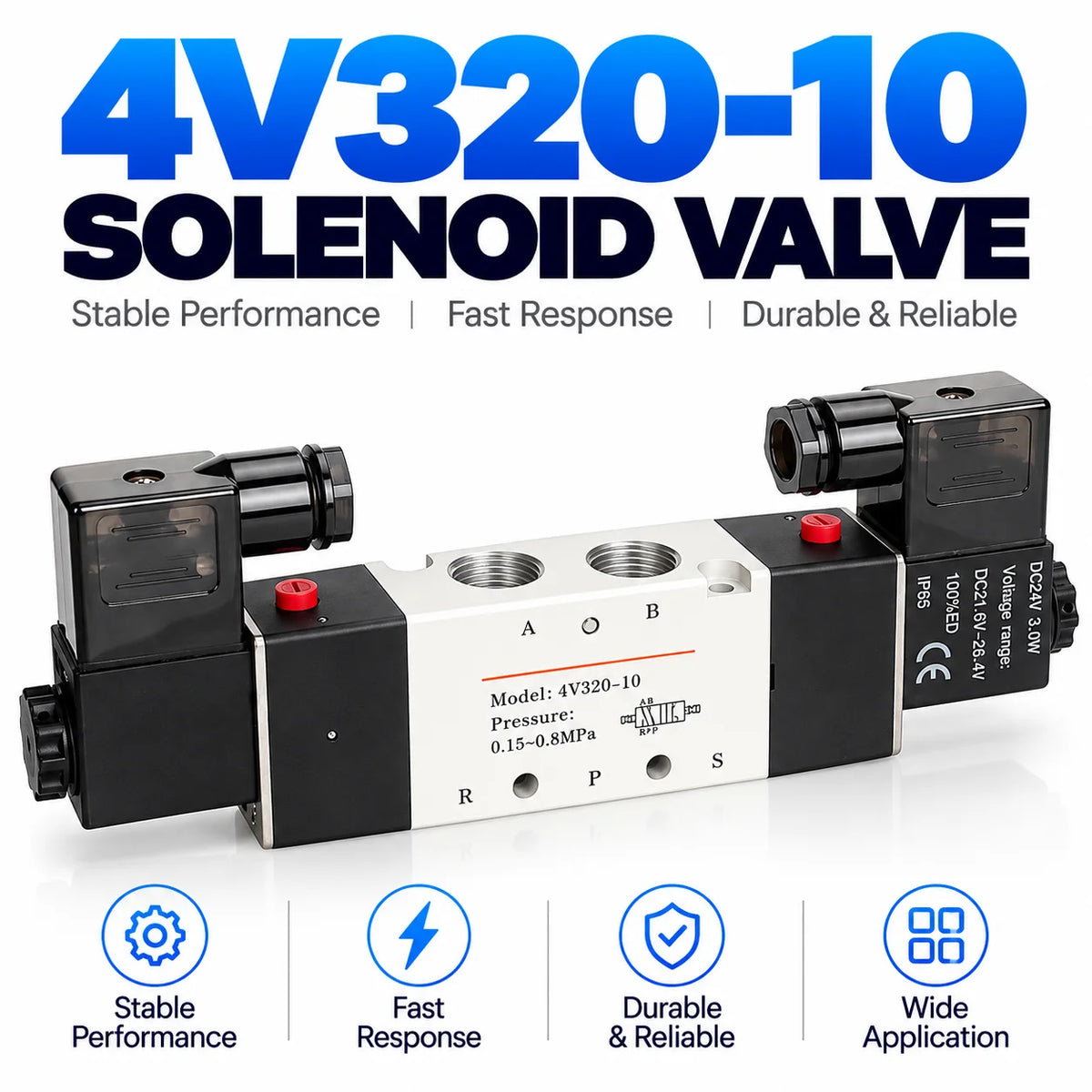 Pneumatický ventil 4V320-10 a možnosti těla ventilu
