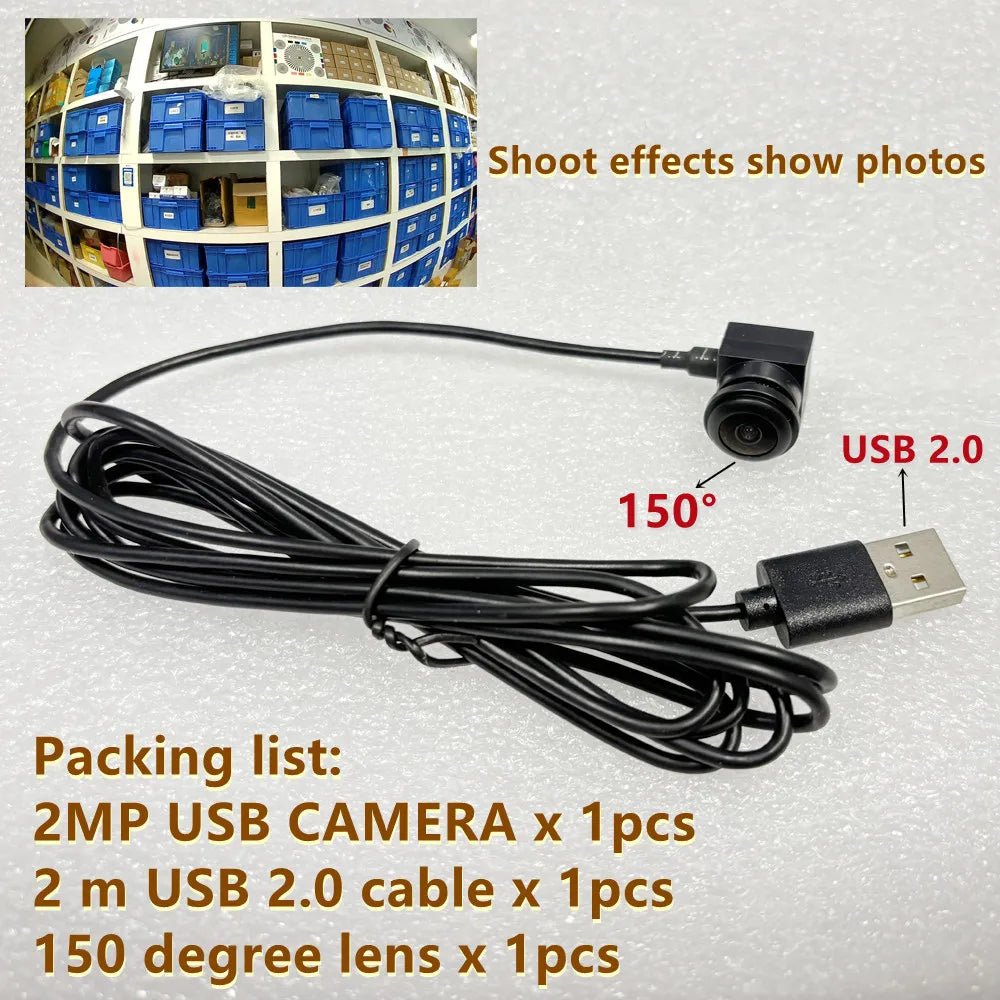 Mini USB Camera 1080P 150° Wide Angle 15x15mm