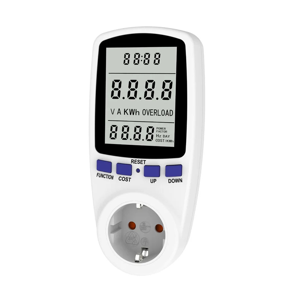 EU Plug-In Digital Power Meter