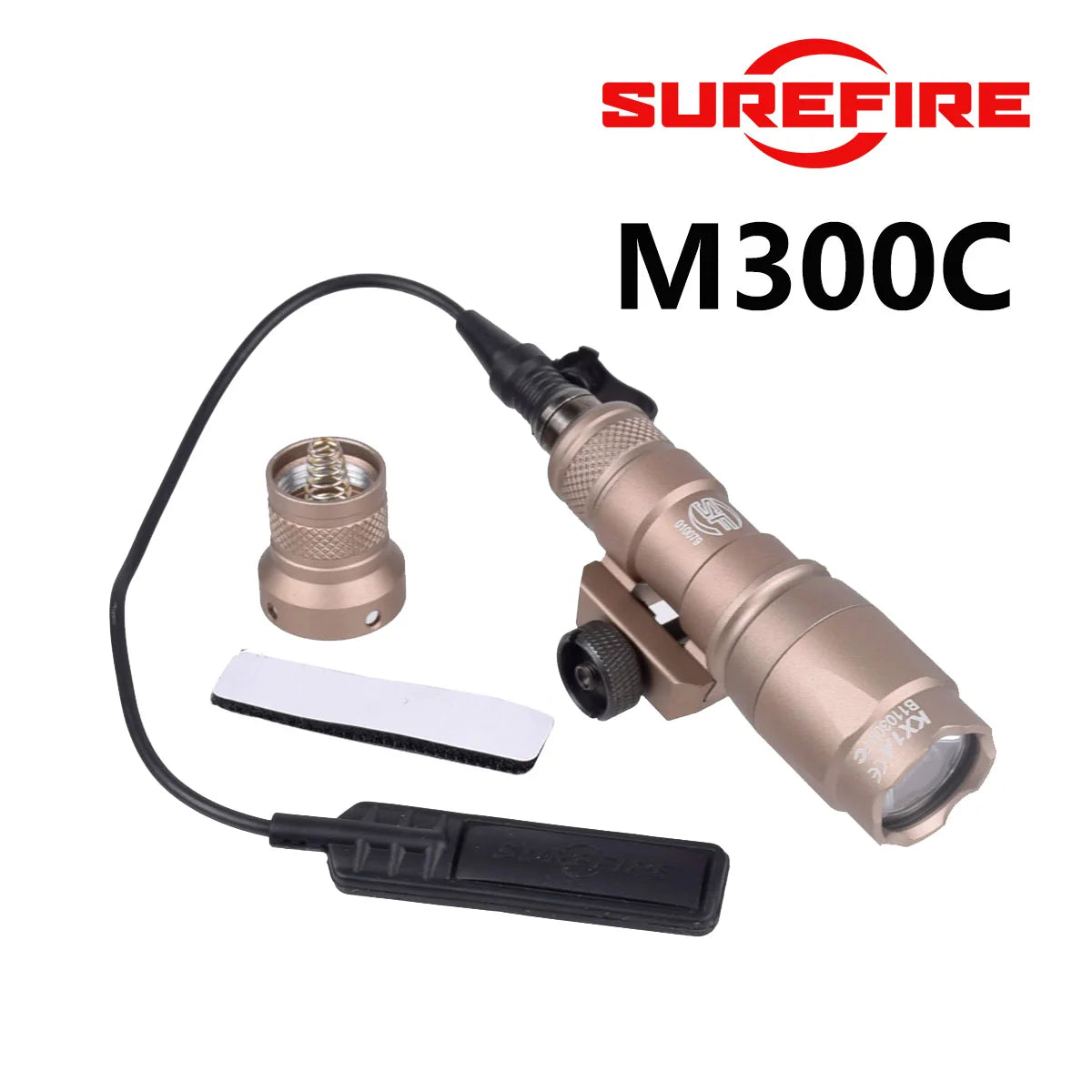 Surefire M600 M600C M300 Tactical Rifle AR15 Flashlight Airsoft Hunting Aisoft Rifle Gun Scout Light Axon Dual Function Switch