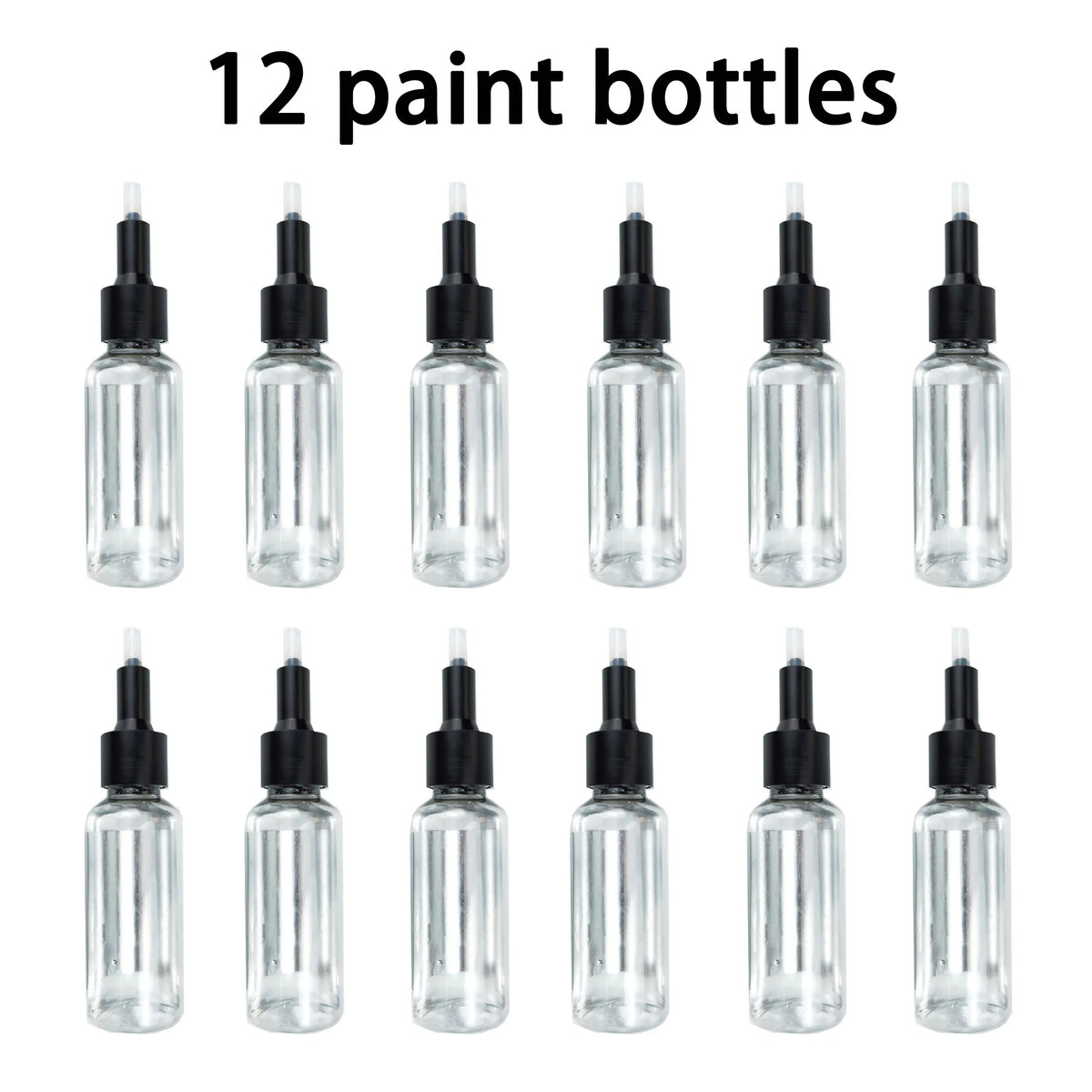 No-Clean Airbrush Nozzle Set, 0.2/0.3/0.5 mm, 30 Pieces
