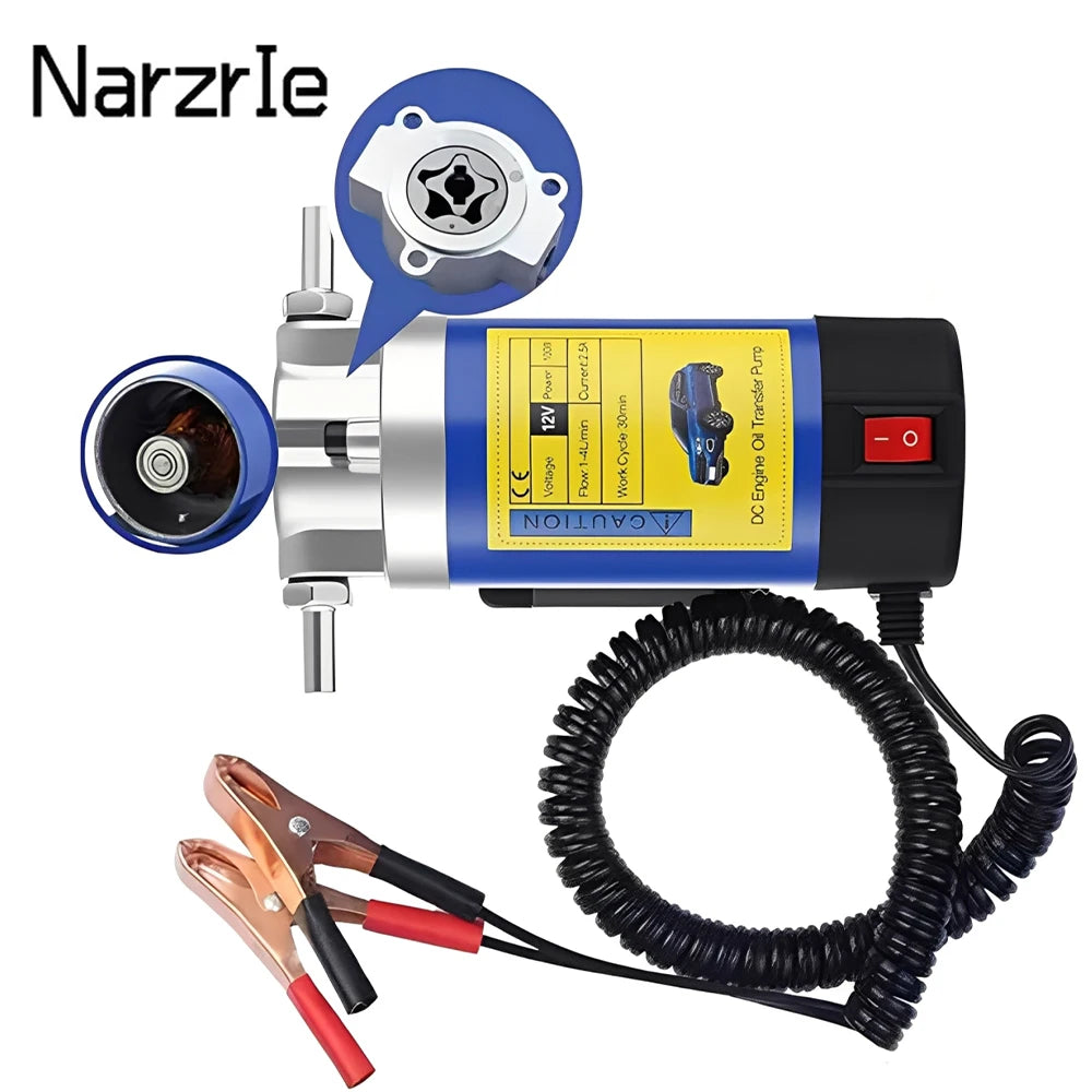 12V přenosná pumpa na vývěr oleje