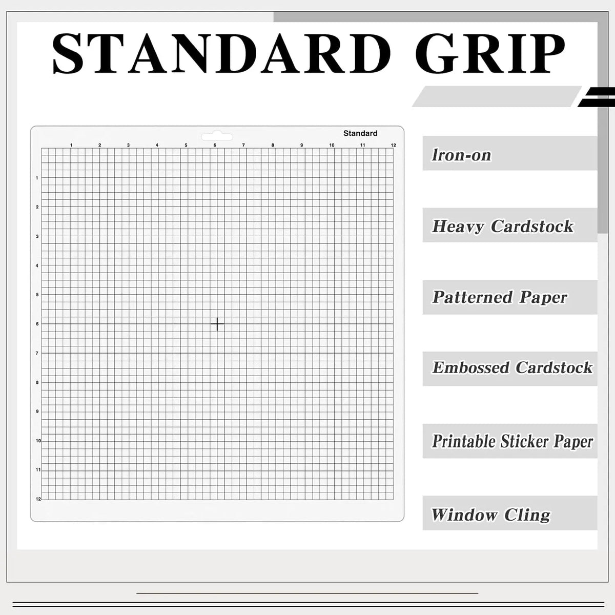Standard-Grip Cameo Cutting Mats with Scraper, 3-Pack