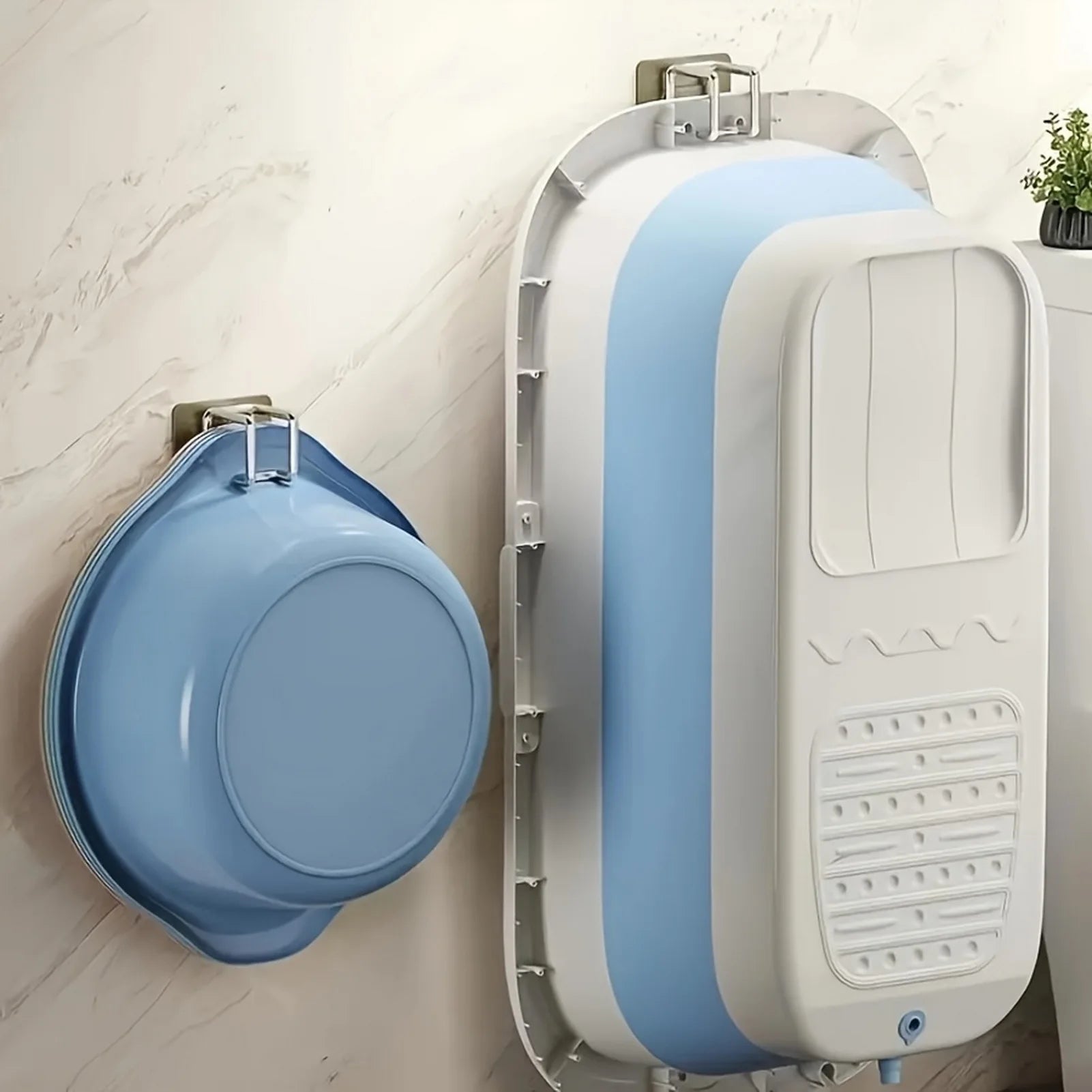 1/2/4/6Pcs Stainless Steel Washbasin Hook Multifunction Punch-free Kitchen Bathroom Rack Basin Storage Rack Towel Hanging Holder 