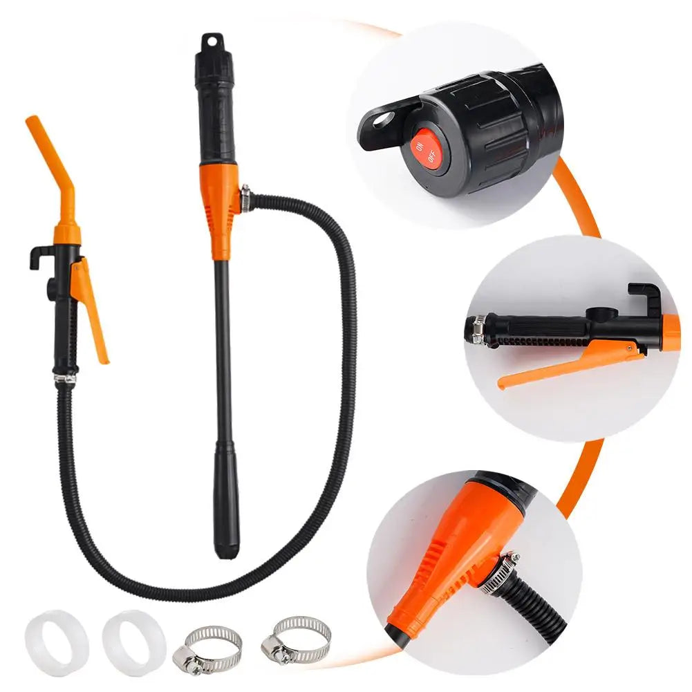Battery-Powered Liquid Transfer Pump with Flow Nozzle