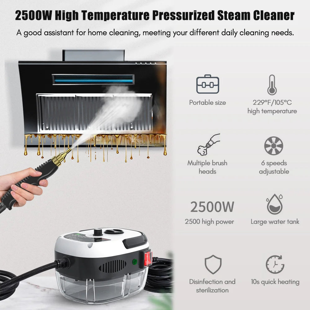 2500W Portable Handheld Steam Cleaner