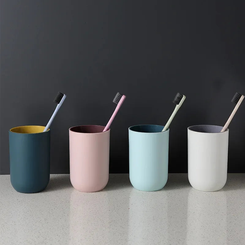 Plastic Toothbrush Cup, Single Holder