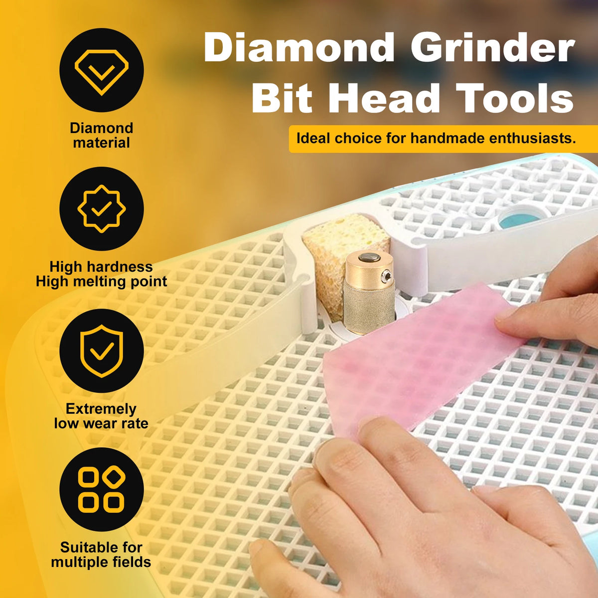 Diamond Glass Grinder Bits — Size and Set Options