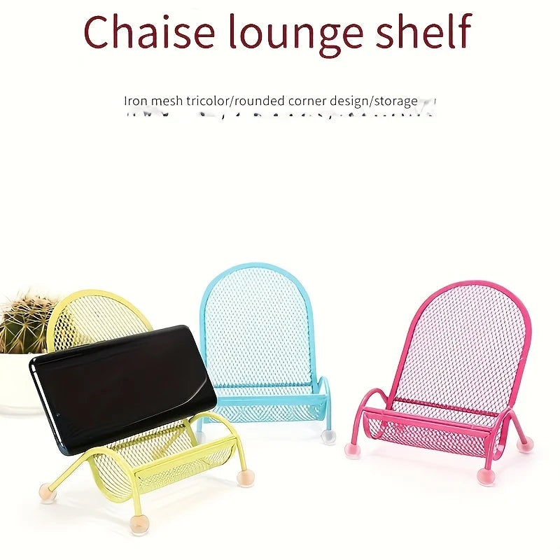 Stainless Steel Phone Stand for Desk and Bedside Use